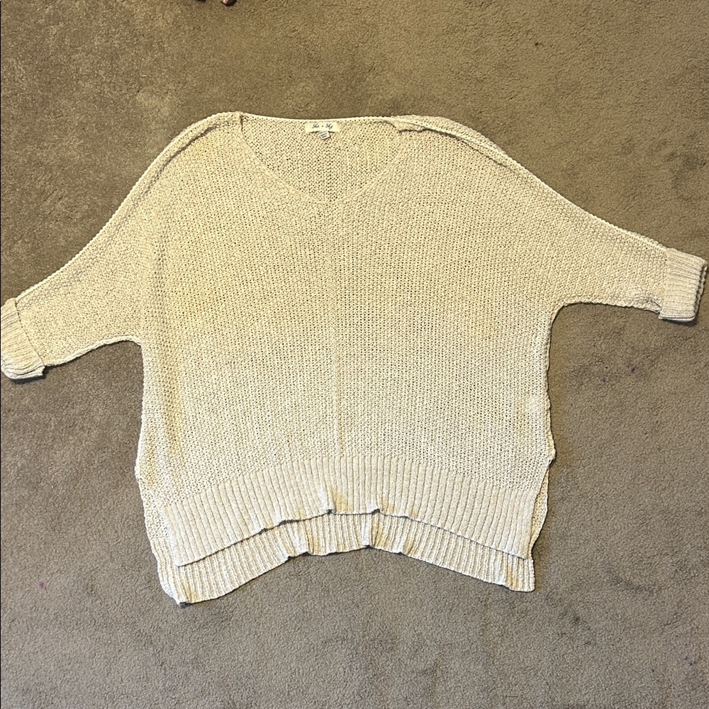 Women's Oversized Cream Sweater